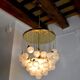 Chandelier waterfall Murano Mazzega, murano crystals " pommes ", Italy, 1970