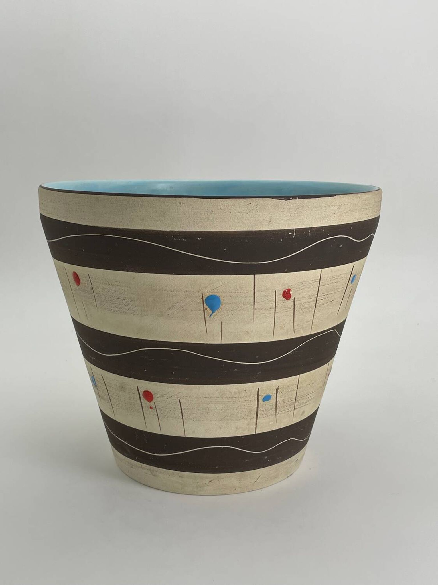 Grand pot à plante céramique année 50
