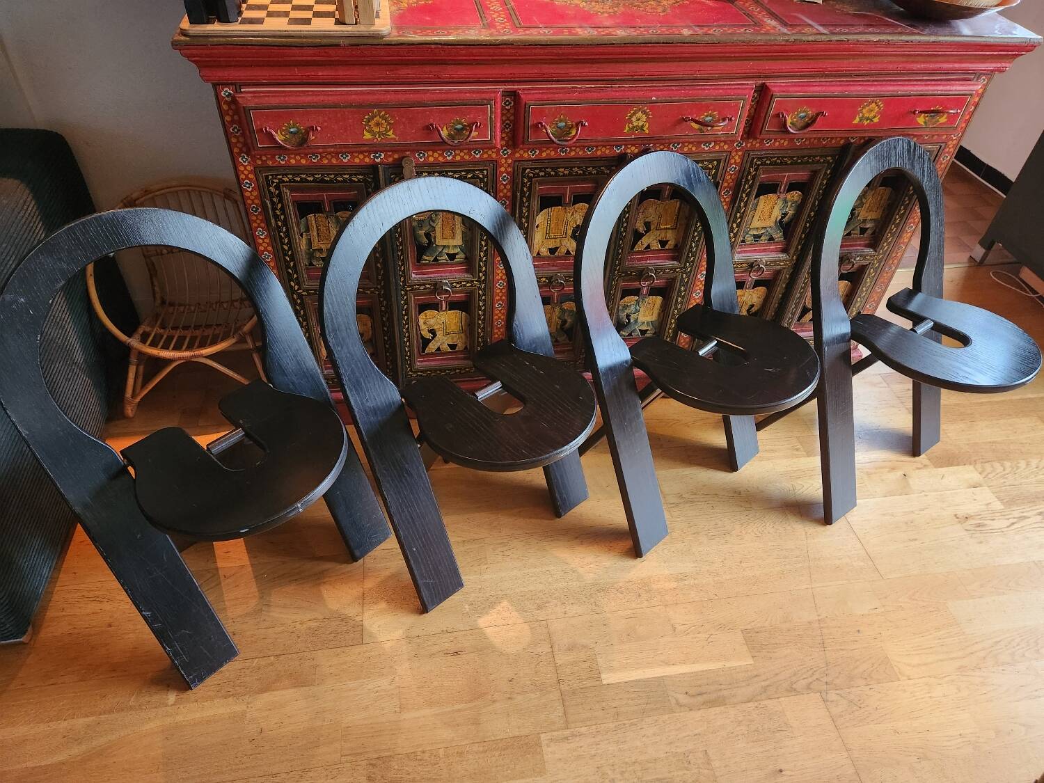 Set of 4 folding chairs TS by Roger Tallon 1970
