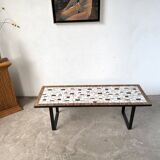 Modernist coffee table in glazed ceramic, circa 1960