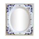 Hand painted ceramic mirror from Desvres
