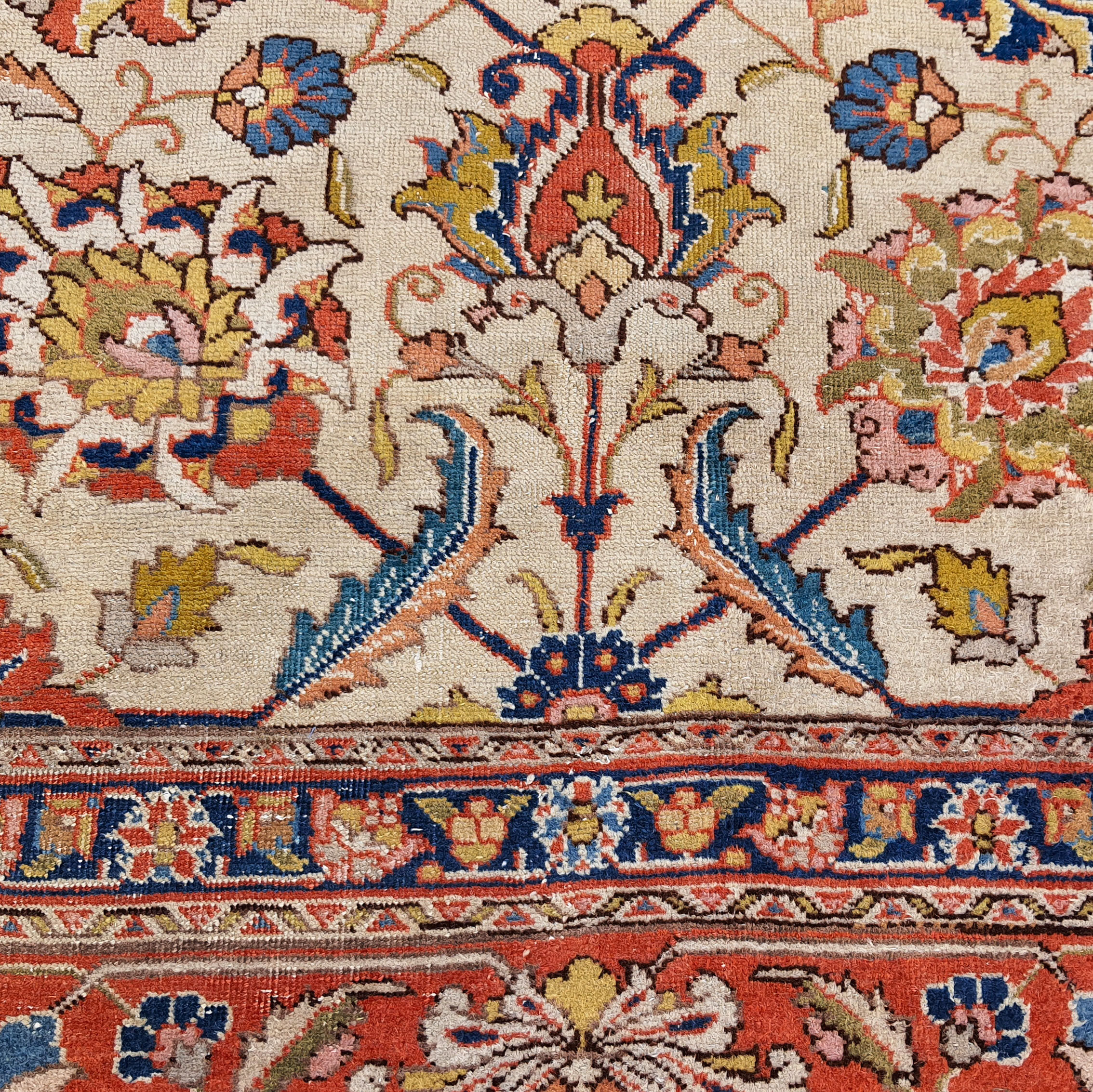 Tabriz iran carpet 383 x 284 cm handmade wool