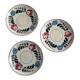 3 small hand-painted dessert plates from Sarreguemines