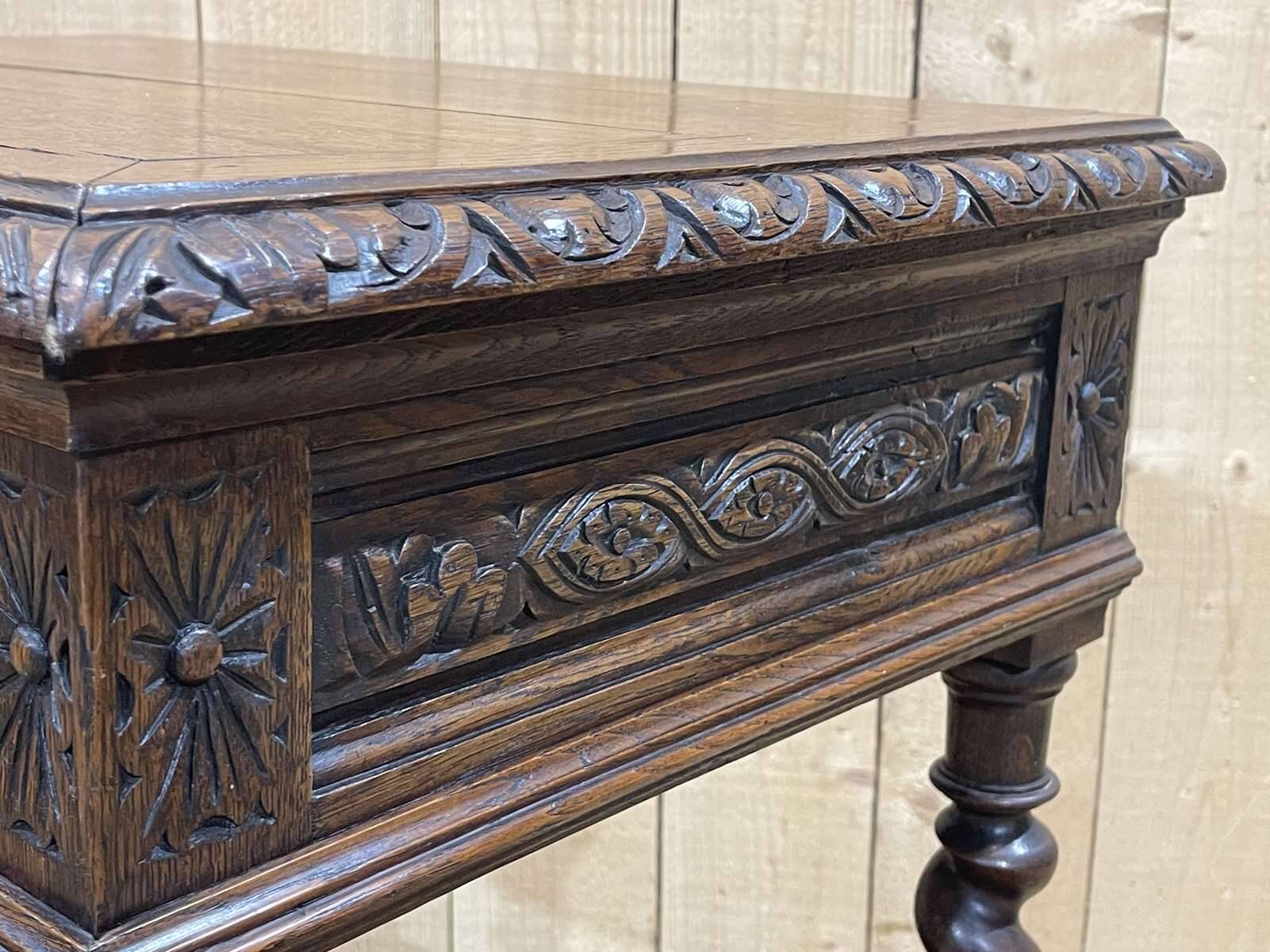 Henry II console in oak early 20th century