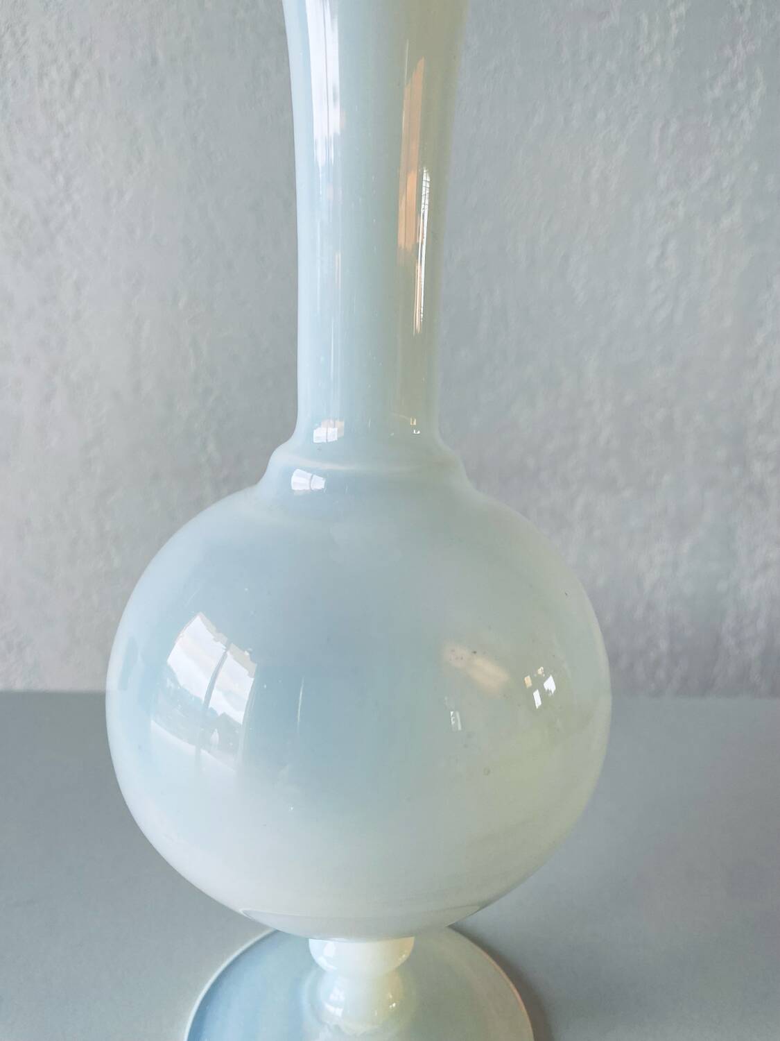 Antique white opaline vase