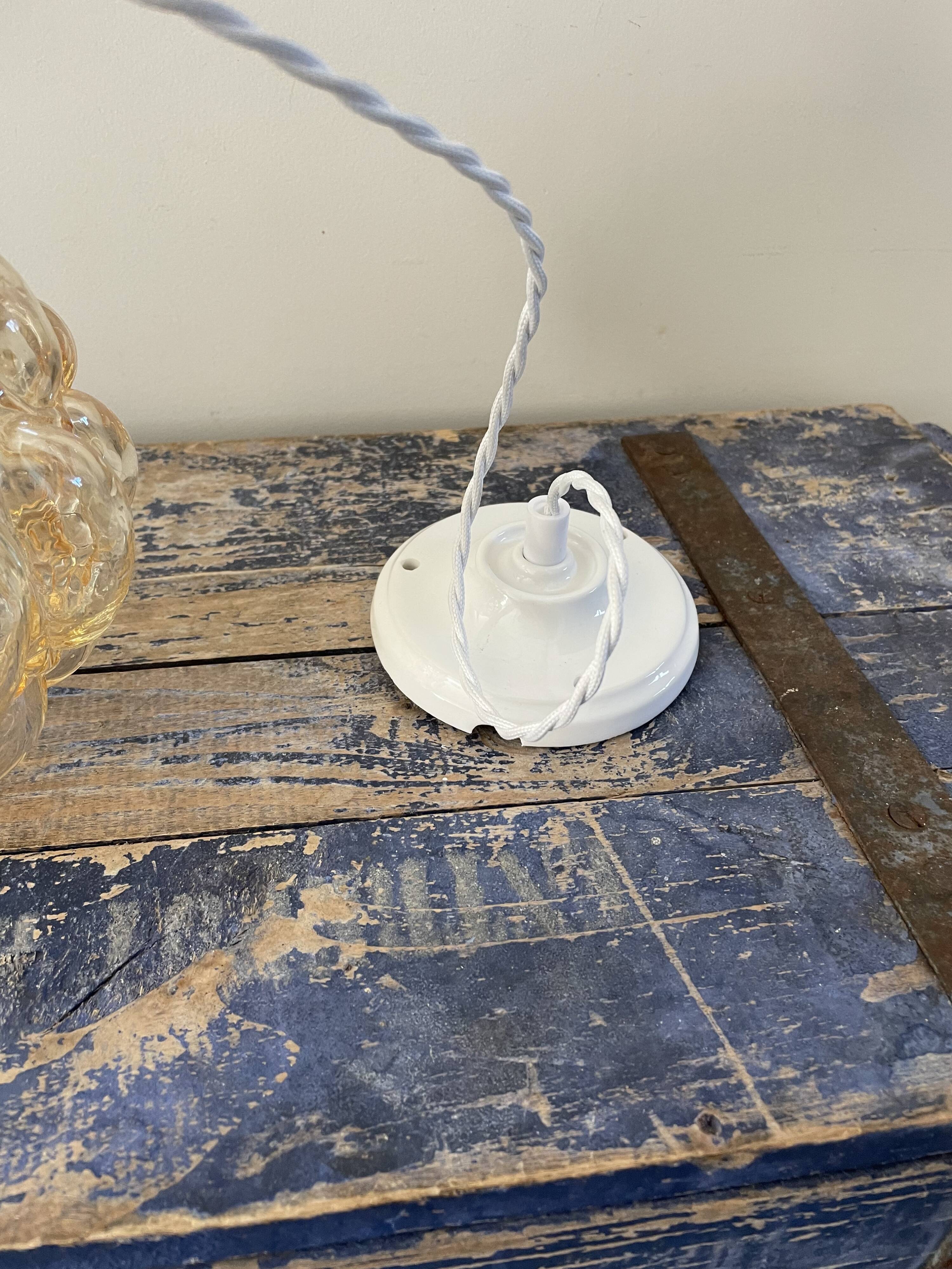 New electrified golden bubble glass pendant lamp