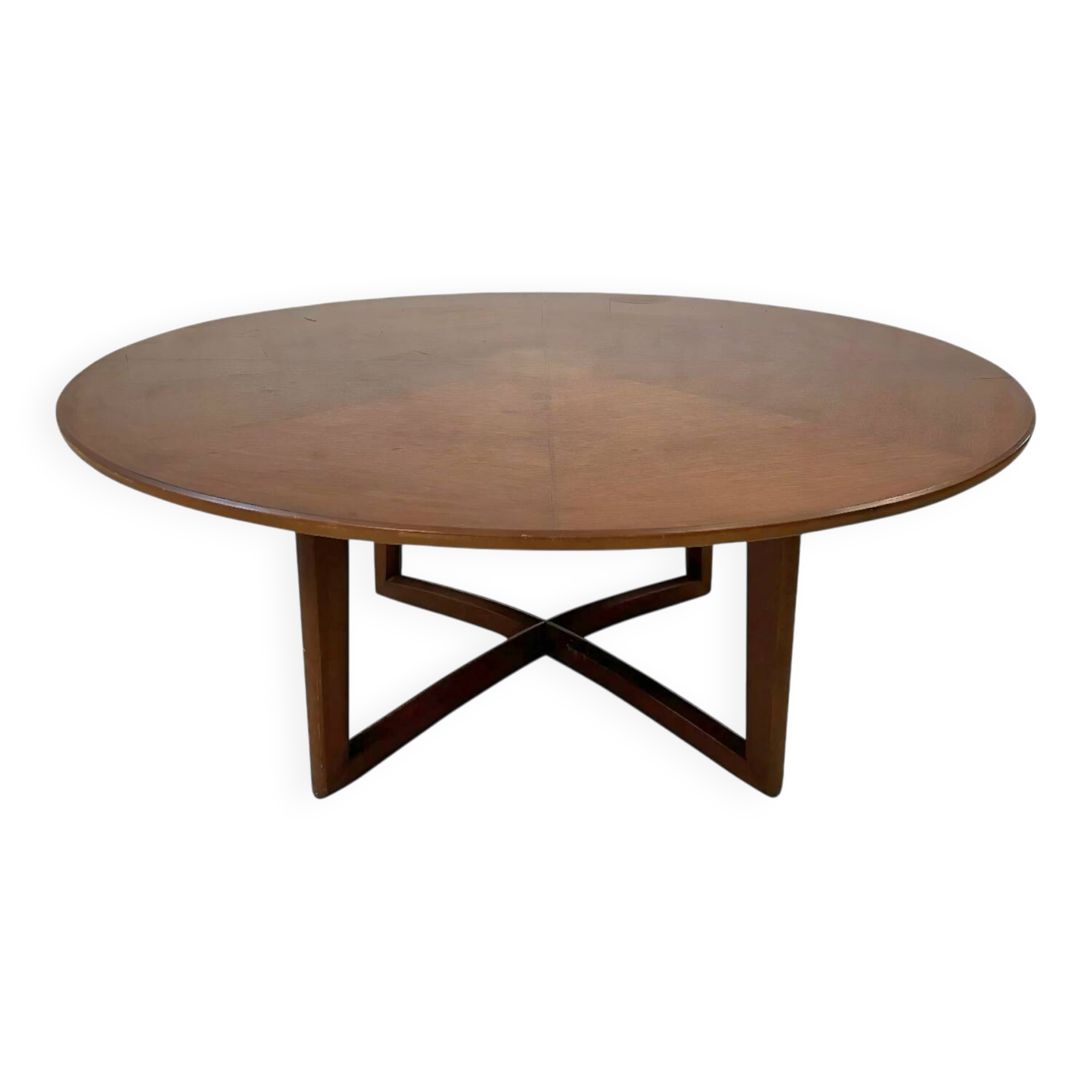 Table de jeu Henredon avec motif de toile d'araignée sur le dessus