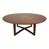 Table de jeu Henredon avec motif de toile d'araignée sur le dessus