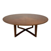 Table de jeu Henredon avec motif de toile d'araignée sur le dessus