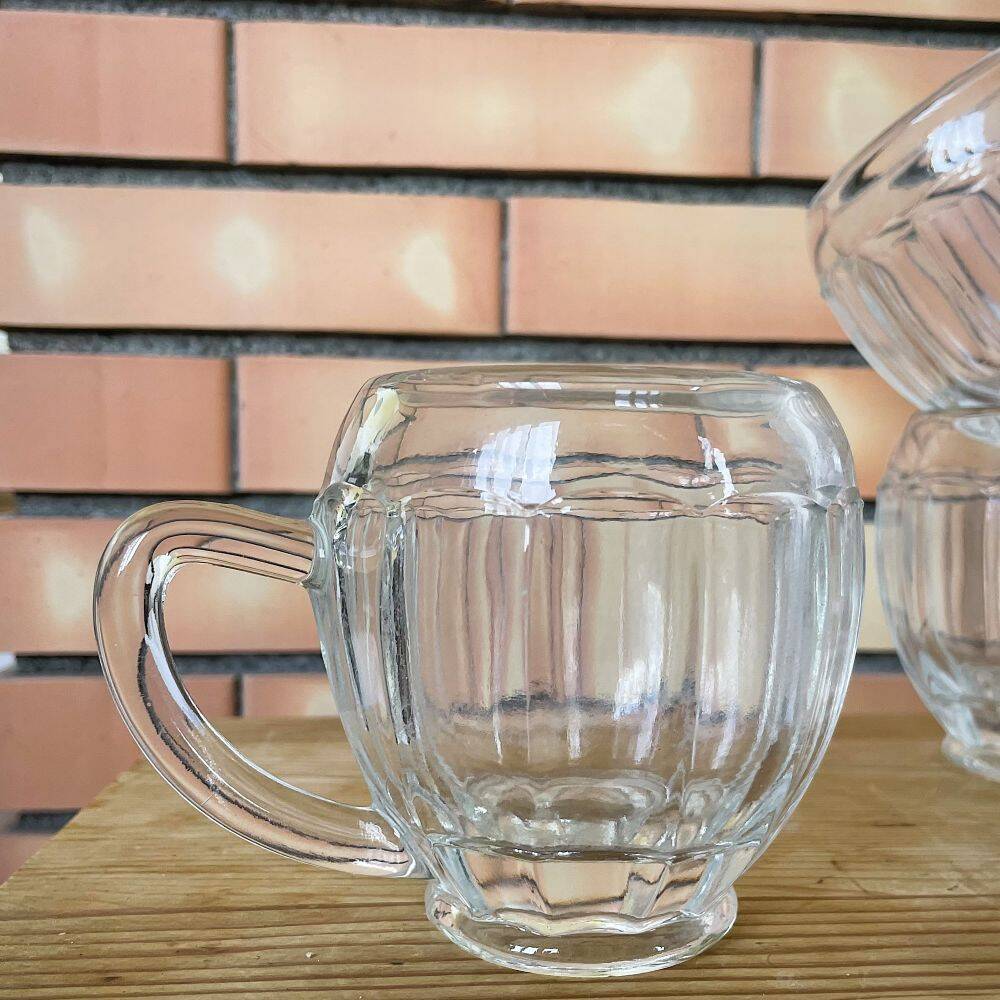 Set of 6 Portuguese vintage beer mugs