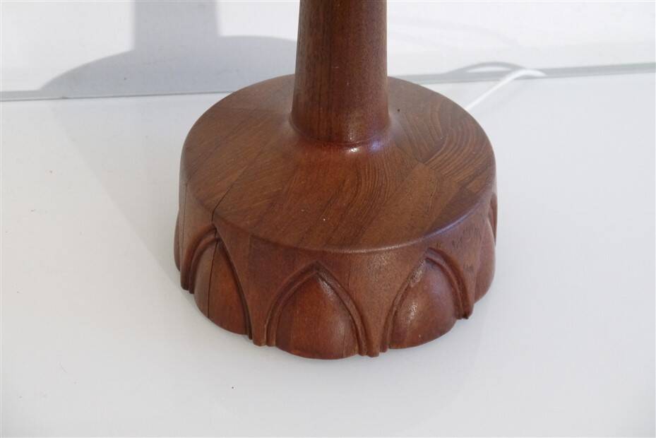 Swedish teak lamp by Tranas stilarmatur 1960