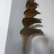Wall lamp design in gilded metal, leaf décor