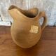 Antique pitcher old beige stoneware made in france vintage