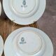 Lot de 4 assiettes creuses anciennes Gien – Terre de Fer modèle Austerlitz