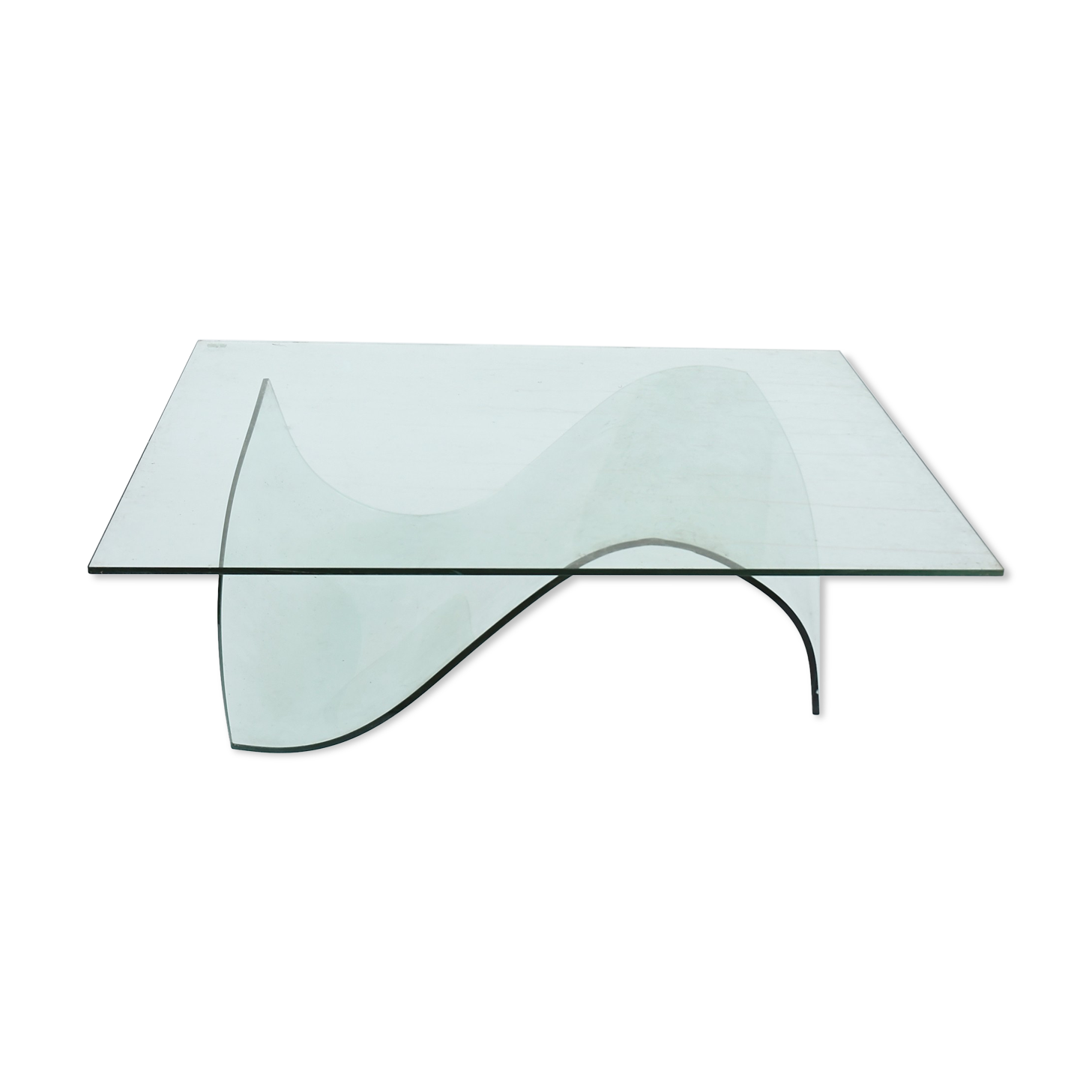 Glass coffee table