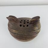 Vintage stoneware hen vase, flower pick