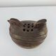 Vintage stoneware hen vase, flower pick