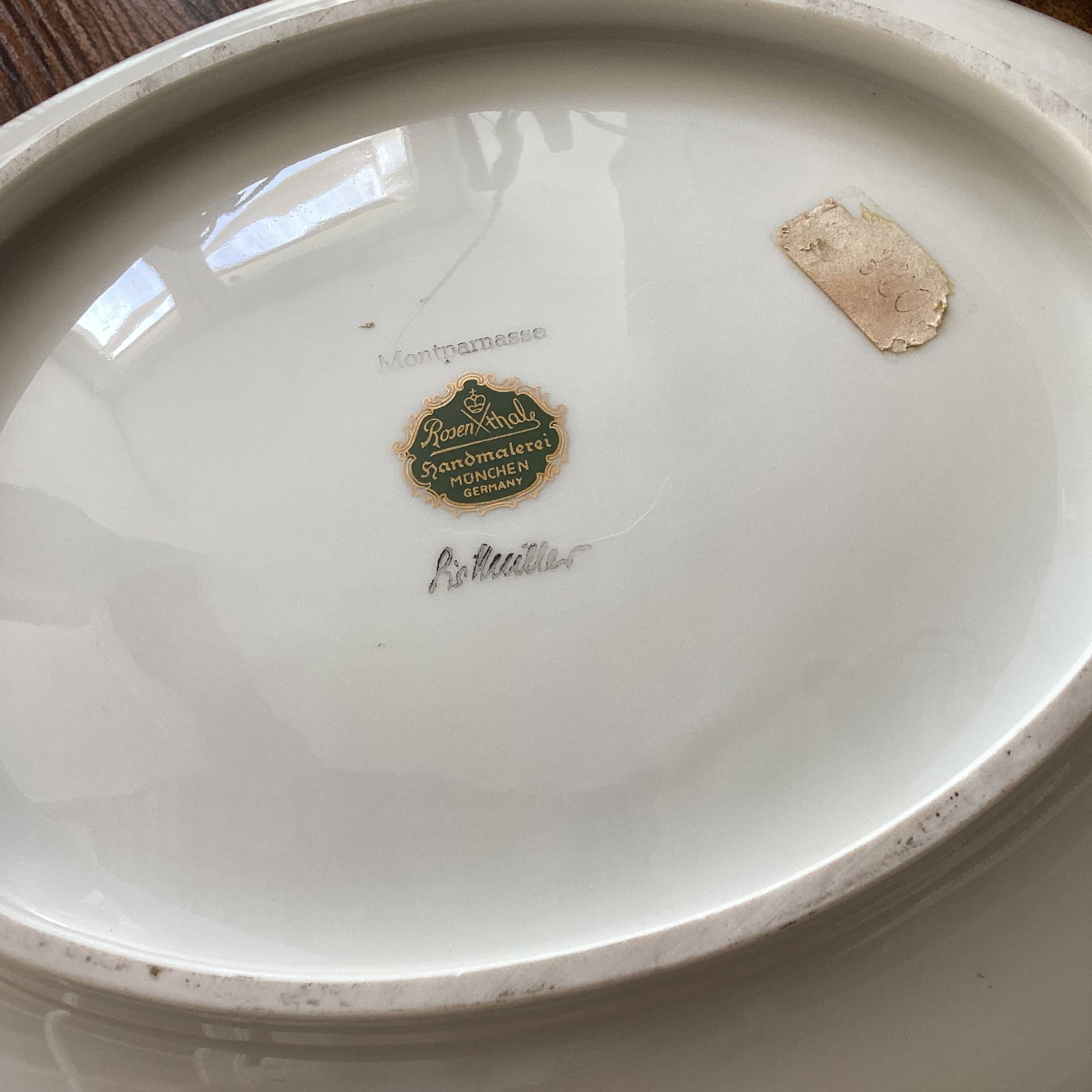 Rosenthal plate from the Montparnasse collection. Oval platter Rosenthal.