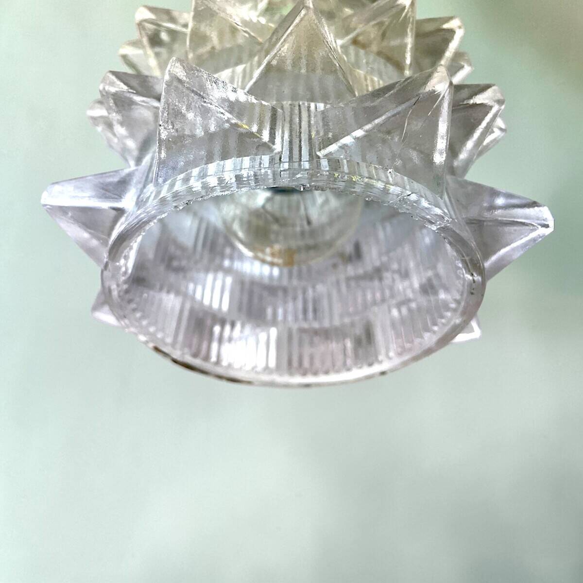 Small glass ceiling lamp for bedroom