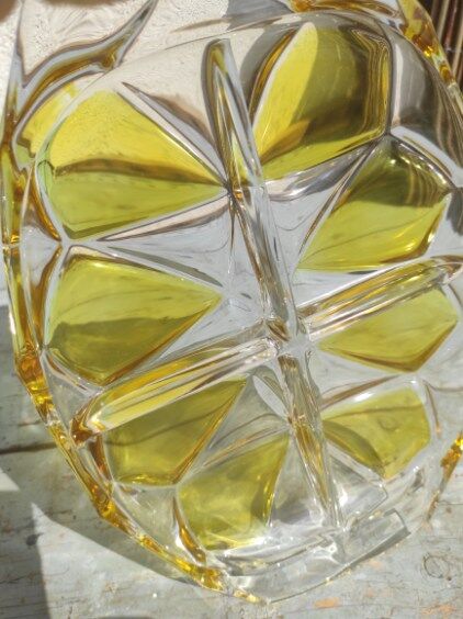 vintage dish Walther Kristallglas