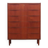 Teak chest of drawers, Danish design, 1970s, made in Denmark