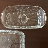 Glass butter dish
