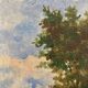 Huile sur bois vintage