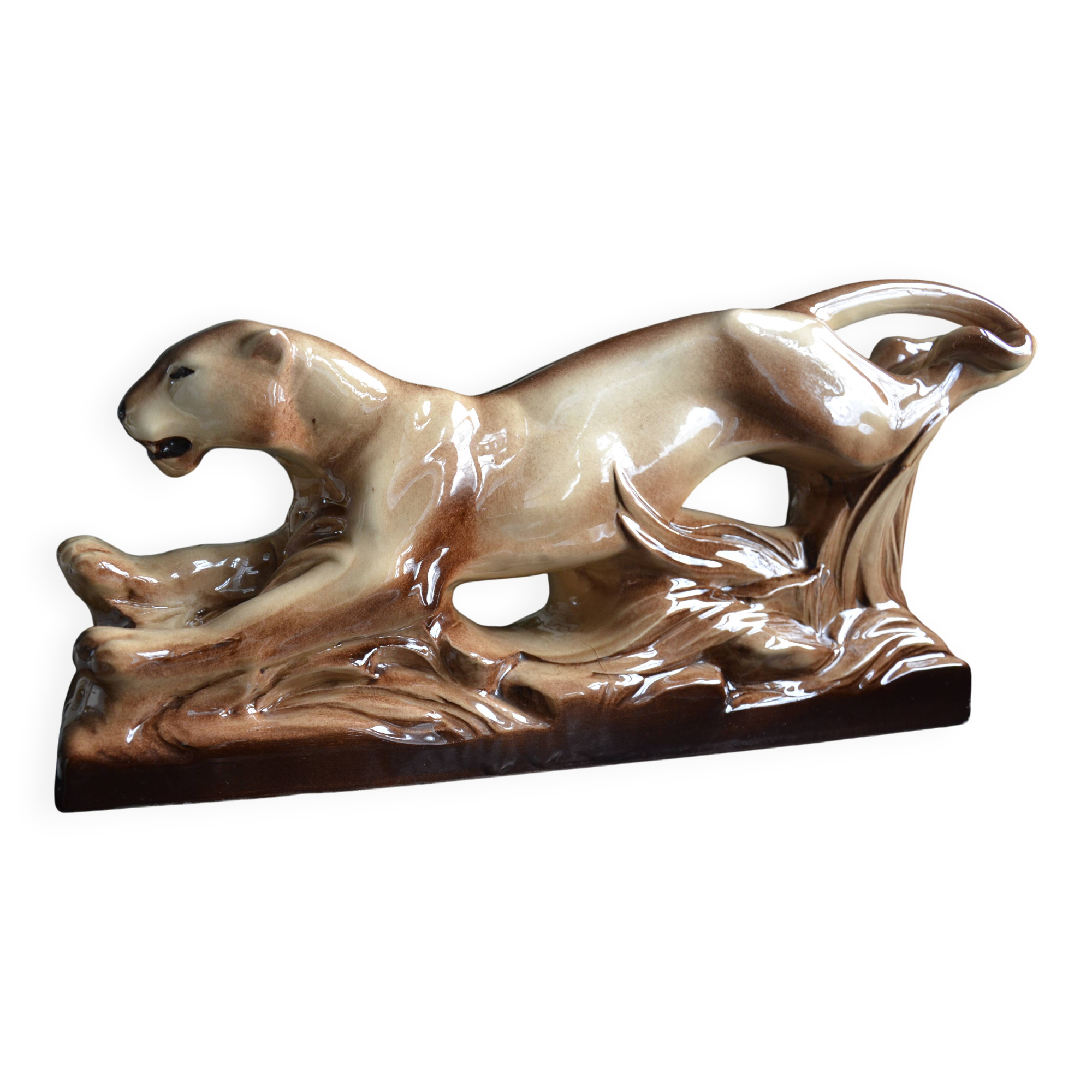 Ste Radegonde Panther Art Deco Ceramics