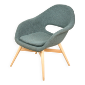 Vintage Shell Lounge Chair by Miroslav Navratil, 1960s, Czechoslovakia
