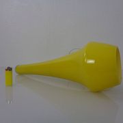 Yellow Teardrop Glass Ceiling Lamp from Holmegaard, Denmark, 1960s