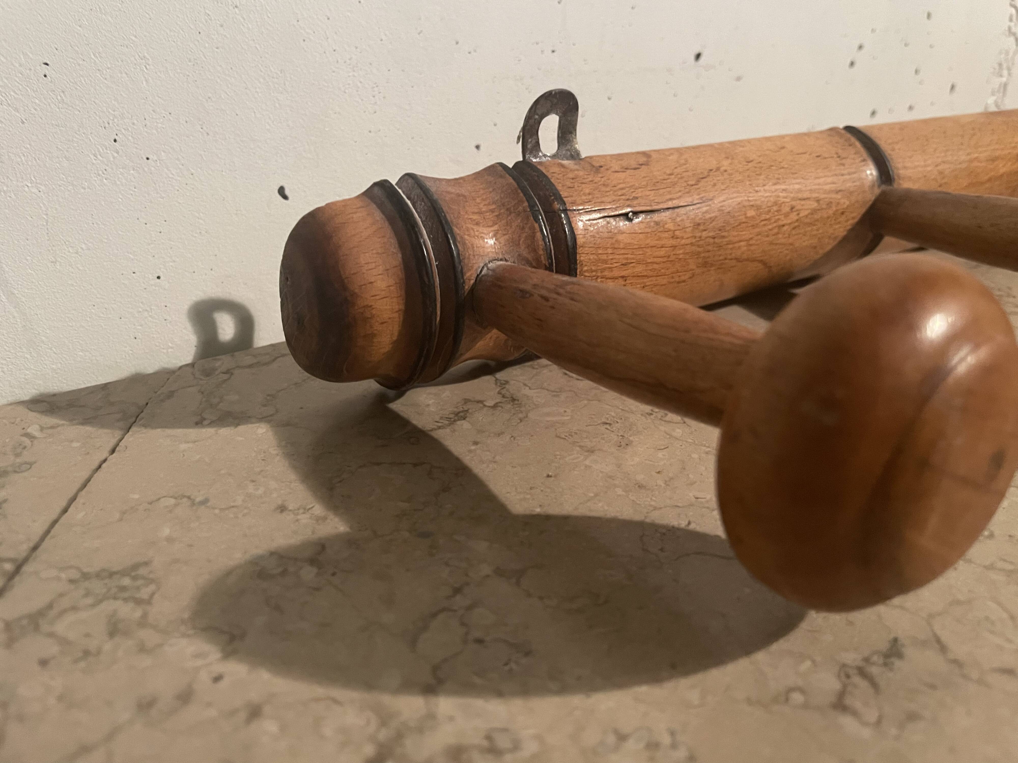 1960s faux bamboo coat hook