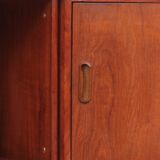 Scandinavian desk boomerang in teak by Arne Hovmand Olsen