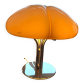 Lampe de Bureau Quadrifoglio en Acrylique Marron de Guzzini 1970