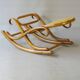 Footrest known as "Flaneuse" by Thonet, 1910 - Blond bentwood