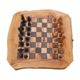 échiquier  Bord naturel bois d'olivier