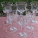 Lot de 6 verres à eau en cristal d'Arques modèle auteuil