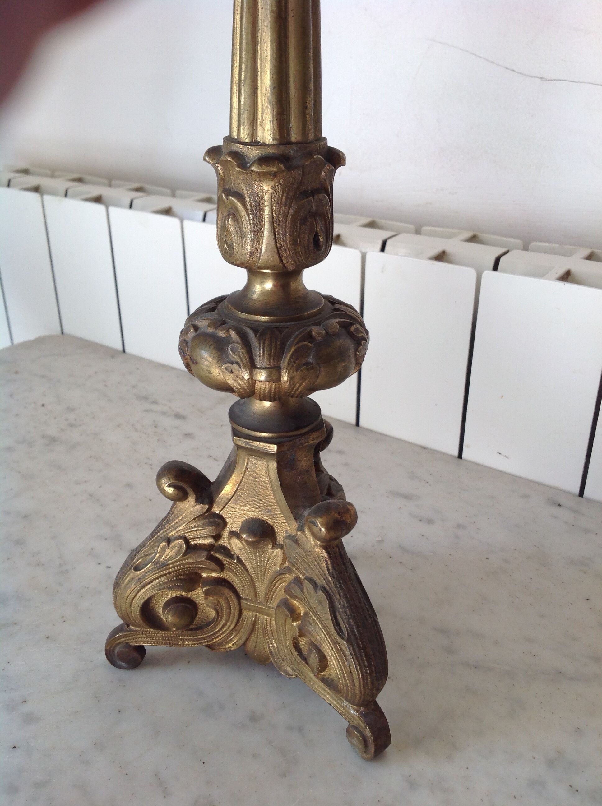 Antique bronze chandelier