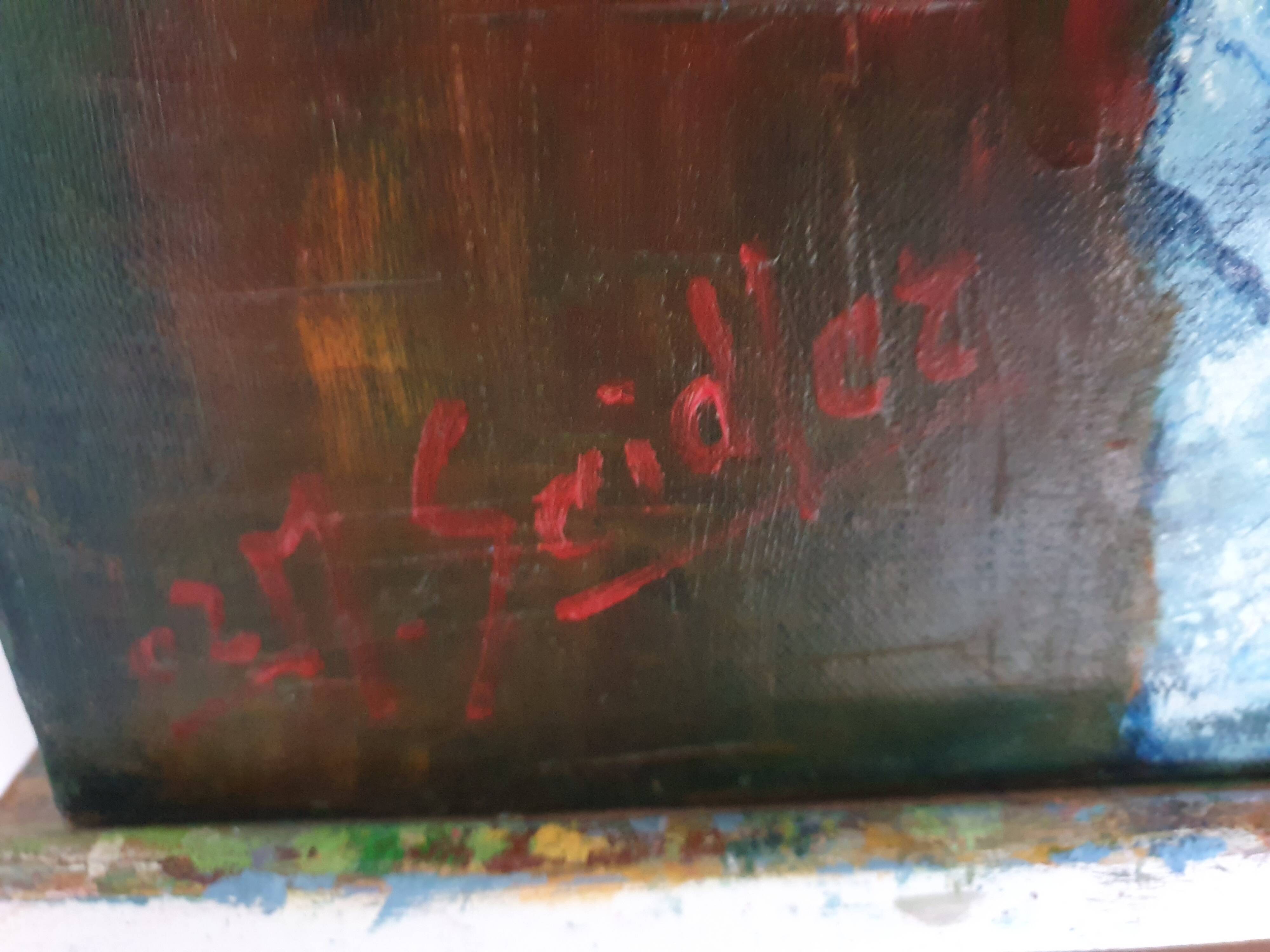 Oil painting Saxophonist