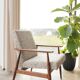 Scandinavian coffee brown armchair by H.Lis
