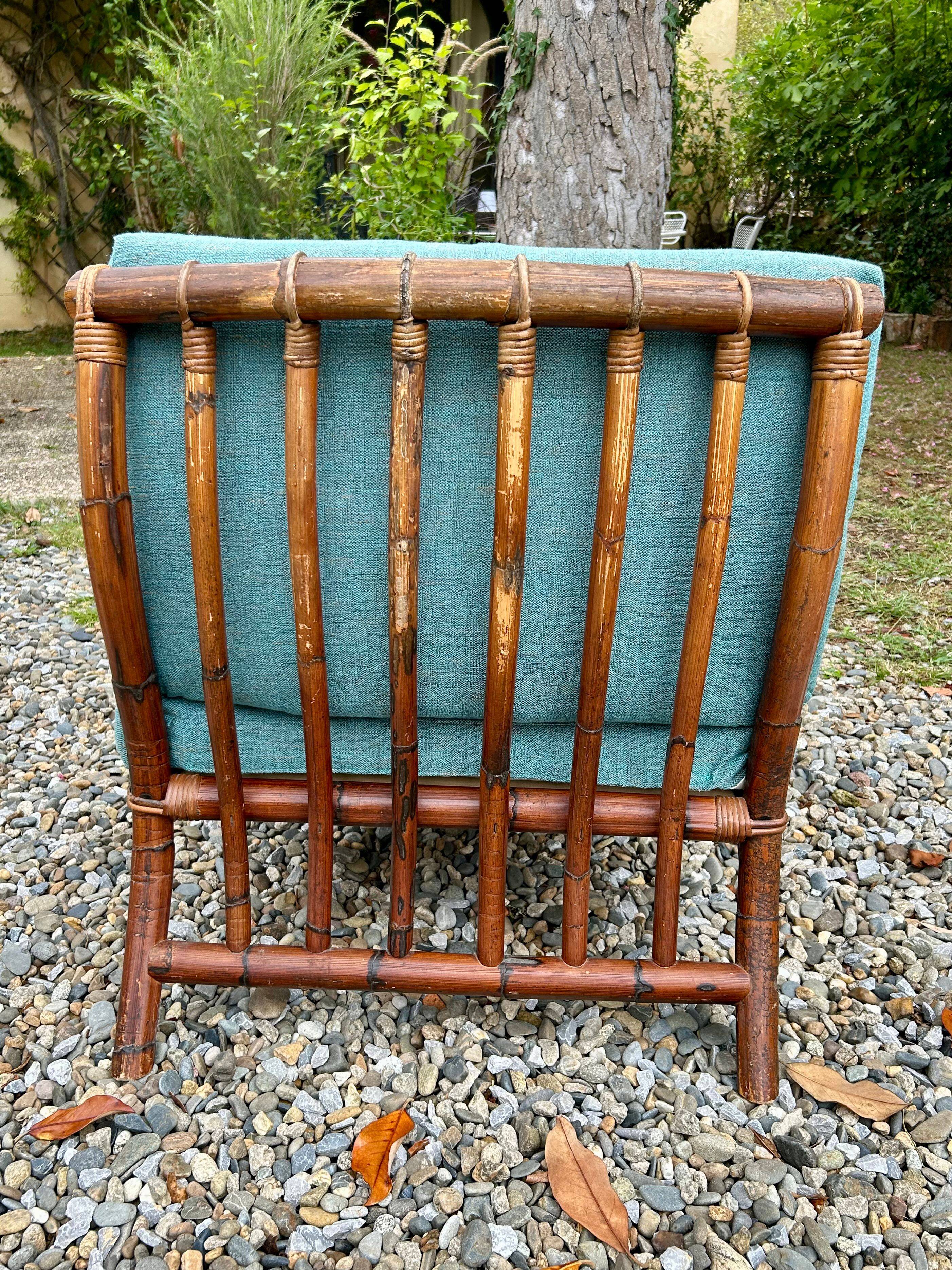Rattan salon attributed to Alberto Smania.