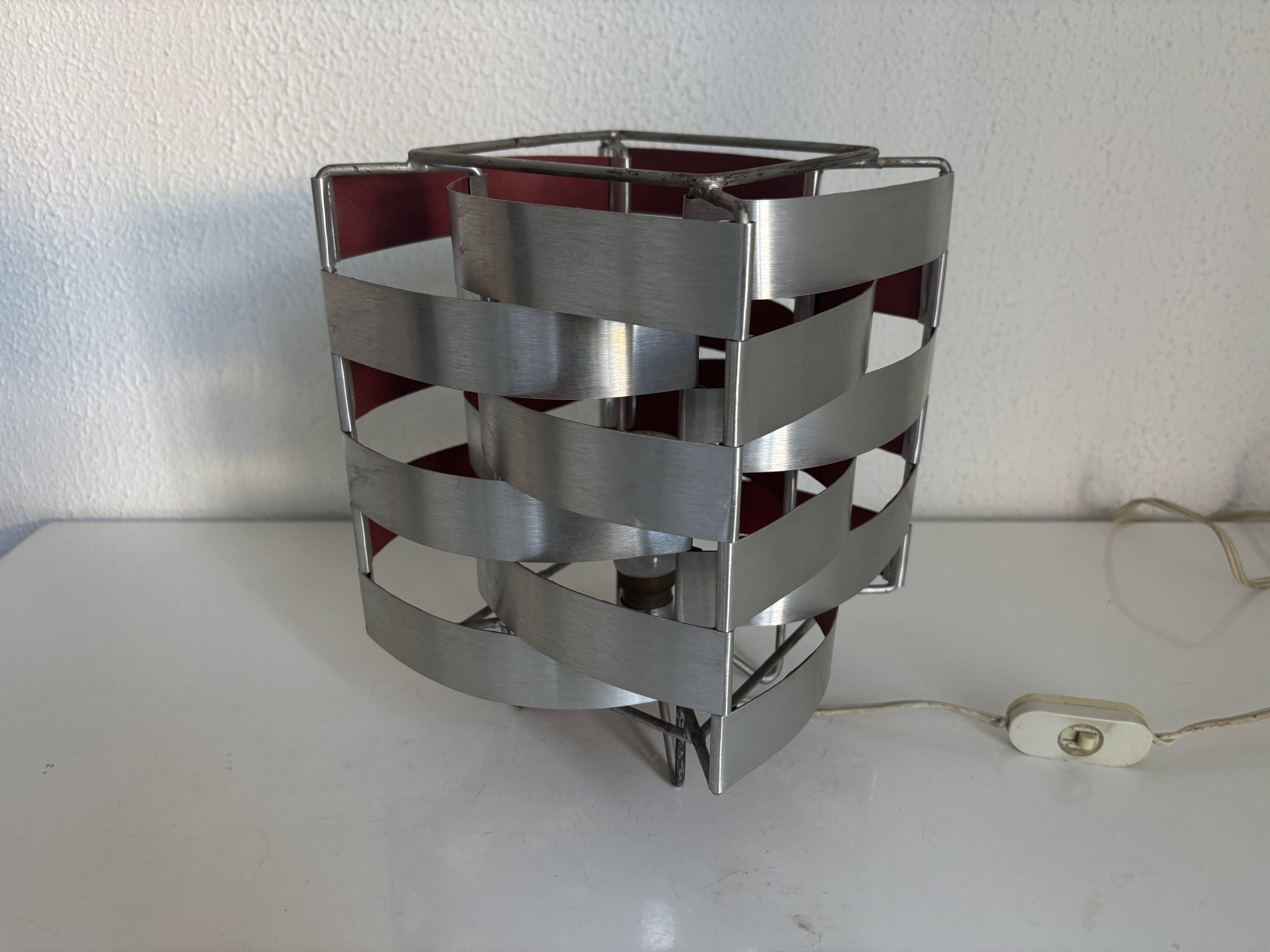Vintage 1970s table lamp by Max Sauze model "Uranus" - 24 x 18 cm