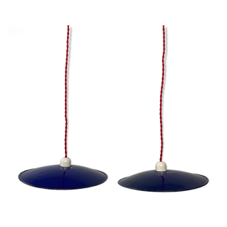 Lot 2 industrial suspensions blue 28 cm