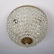 Ceiling light basket with 3 lights in gilded brass