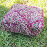 Moroccan carpet pouf