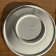 Set of 9 small Italian dessert plates Primula with red and green trim.