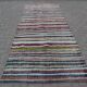 Vintage Turkish handmade rug 130x282 cm