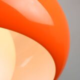 Large Space Age Model Best Pendant from Guzzini in Orange, 1970s