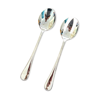 Christofle pearls, salad serving cutlery