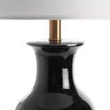 Lampe vase noir