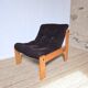 Pine/corduroy armchair